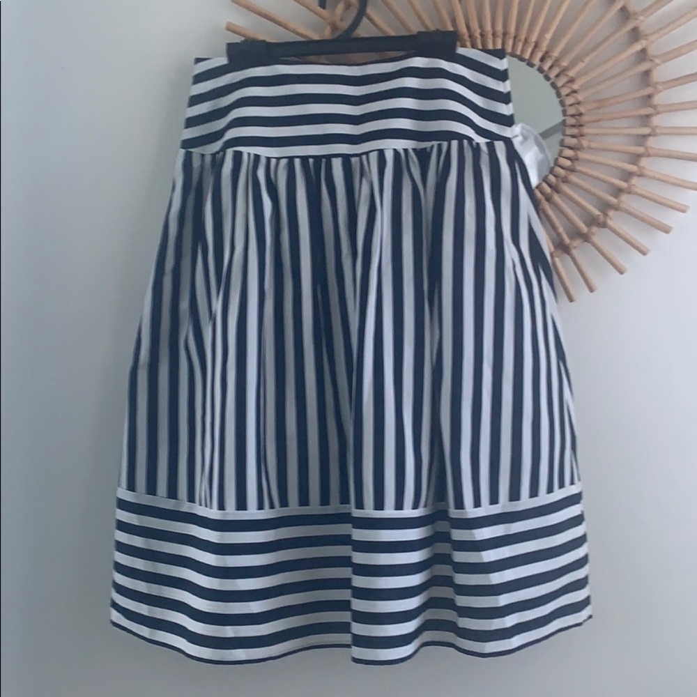 Maeve Navy Stripe Skirt